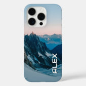 雪の上に覆われた山 Case-Mate iPhoneケース (裏面)