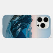 雪の上に覆われた山 Case-Mate iPhoneケース (裏面 (横))