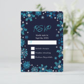 雪の上に雪が積もった青と銀 出欠カード (スタンド正面)