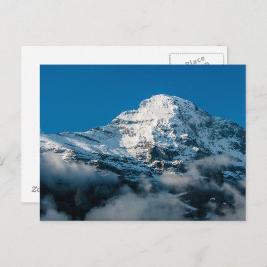 雪の上にJungfrau山 – はがき (正面/裏面)