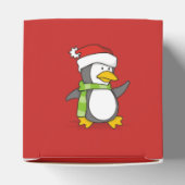 雪の上のクリスマスペンギン歩く フェイバーボックス (上部)