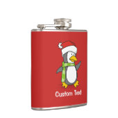 雪の上のクリスマスペンギン歩く フラスク (右)