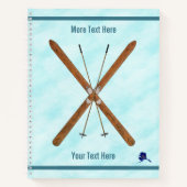 雪の上のクロスカントリー ノートブック (正面)