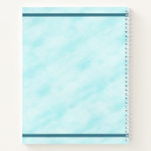 雪の上のクロスカントリー ノートブック (裏面)