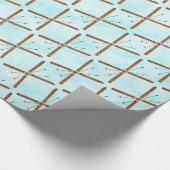 雪の上のクロスカントリー ラッピングペーパー (角)