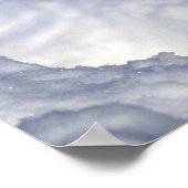 雪の上のクーガー小さな子 ポスター (角)