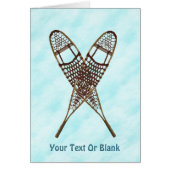 雪の上のスノーシュー (正面)