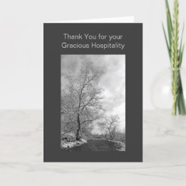 『雪の上のテンプレート』 サンキューカード