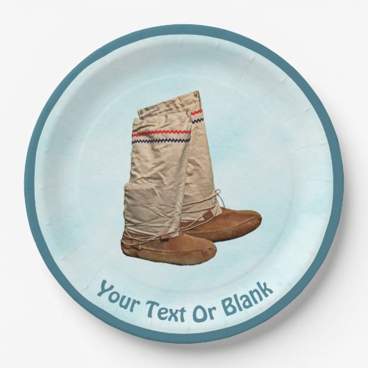 雪の上のムークルズ ペーパープレート (正面)