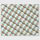 雪の上のムークルズ ラッピングペーパー (フラット)