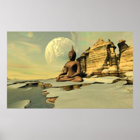 雪の上の仏 ポスター (正面)