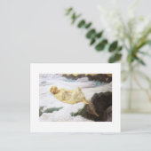 雪の上の妖精 ポストカード (スタンド正面)