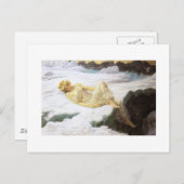 雪の上の妖精 ポストカード (正面/裏面)