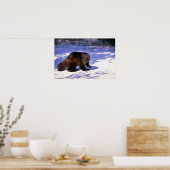 雪の上の狼 ポスター (キッチン)