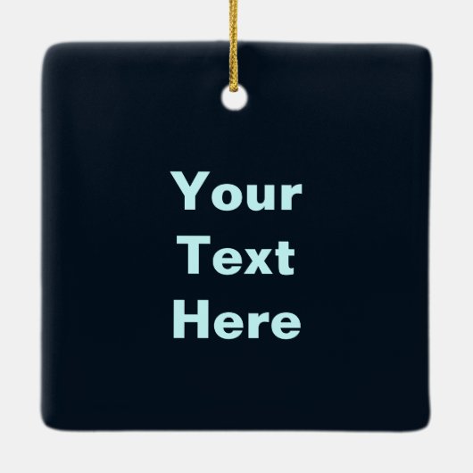 雪の上の狼 – 季節の挨拶 セラミックオーナメント (裏面)