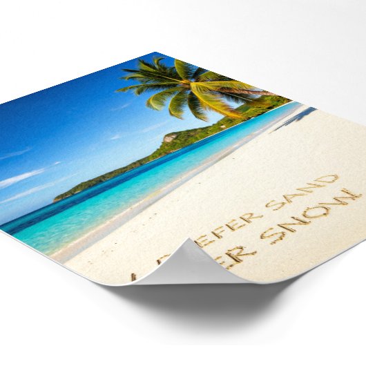 雪の上の砂 ポスター (角)