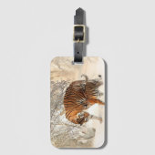 雪の上の虎 ラゲッジタグ (正面縦)