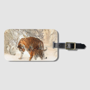 雪の上の虎 ラゲッジタグ