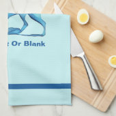 雪の上の青い狼 キッチンタオル (四つ折り)