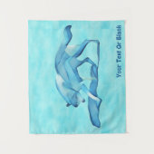 雪の上の青い狼 タペストリー (正面)