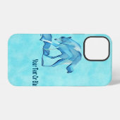 雪の上の青い狼 iPhoneケース (裏面横)