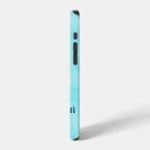雪の上の青い狼 iPhoneケース (左側面)