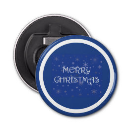 雪の上の青のメリークリスマス 栓抜き