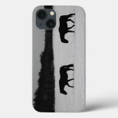 雪の上の馬イファ Case-Mate iPhoneケース (裏面)