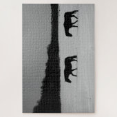 雪の上の馬20x30 1014pc jpcna ジグソーパズル (縦)