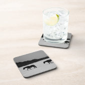 雪の上の馬 コースター (右側)