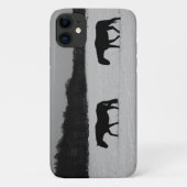 雪の上の馬 Case-Mate iPhoneケース (裏面)