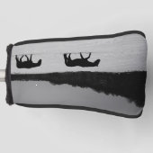 雪の上の馬pccna ゴルフヘッドカバー (正面)