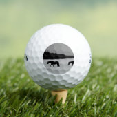 雪の上の馬ssf gbcnm ゴルフボール (インサイチュ 木)