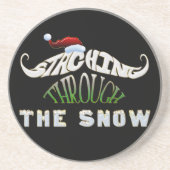 雪の上を歩く コースター (正面)