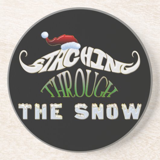 雪の上を歩く コースター (正面)