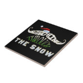 雪の上を歩く タイル (側面)