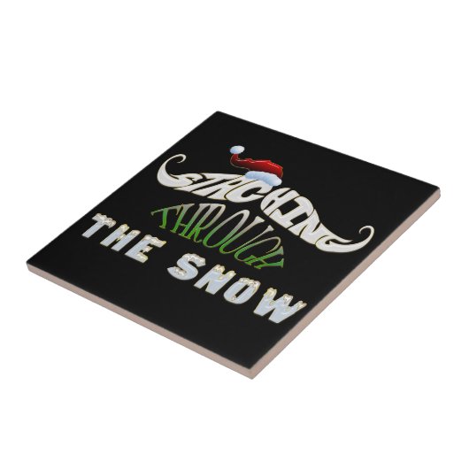 雪の上を歩く タイル (側面)