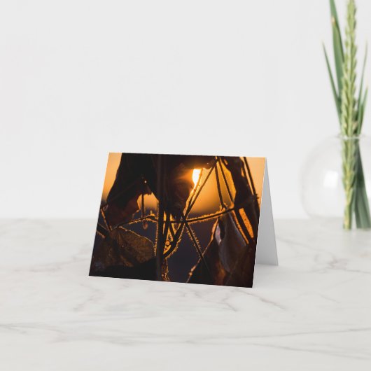 雪の上昇 ノートカード (正面)