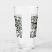 雪の下で松の木の冬の写真 タンブラーグラス (右)