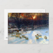 雪の下で邪魔な枝が ポストカード (正面/裏面)