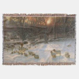 雪の下のクリスマスは邪魔な枝の下 スローブランケット