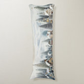 雪の下のクリスマスビレッジ ボディピロー (正面縦)