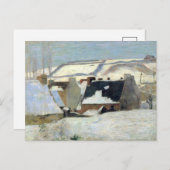 雪の下のポンエイベン | ポール・ゴーギン ポストカード (正面/裏面)