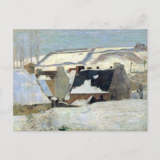 雪の下のポンエイベン | ポール・ゴーギン ポストカード (正面)