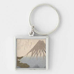 雪の下の富士山 キーホルダー