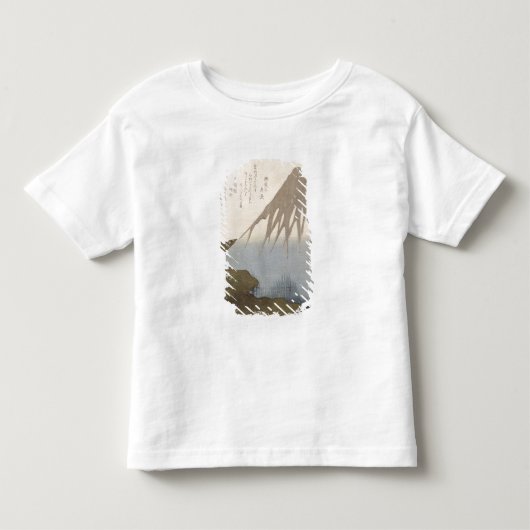 雪の下の富士山 トドラーTシャツ (正面)