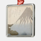 雪の下の富士山 メタルオーナメント (左)