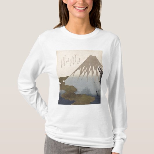 雪の下の富士山 Tシャツ (正面)