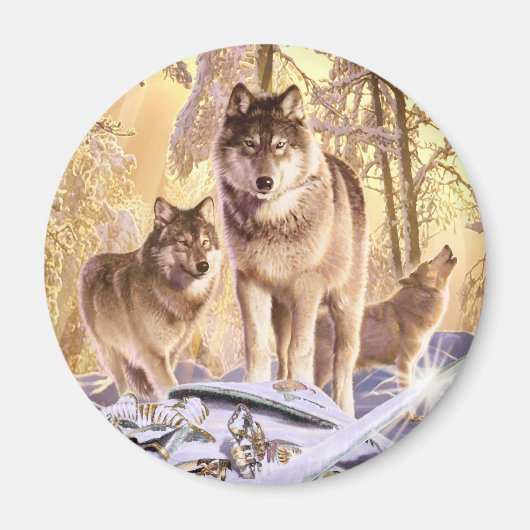 「雪の下の星」 マグネット (正面)