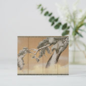 雪の下の松 ポストカード (スタンド正面)